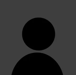 Black PFP #5: A plain black default avatar silhouette of a head and shoulders on a flat dark grey background.