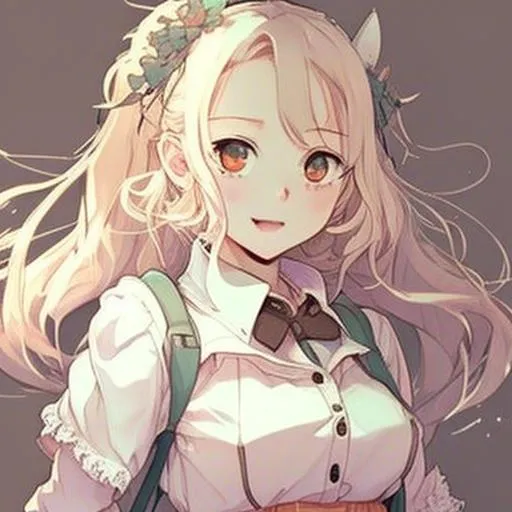 Profile picture in cute blonde anime girl aesthetic pfp