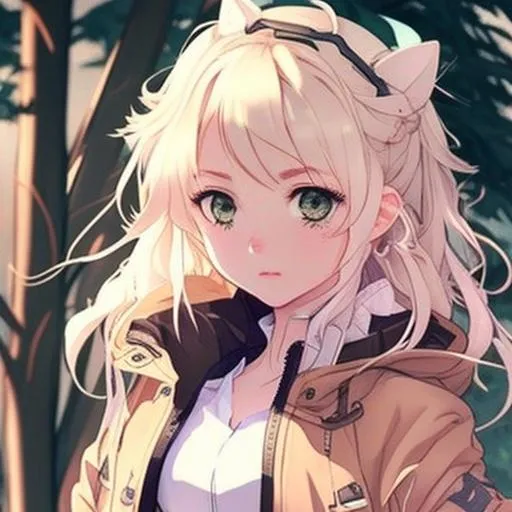 Profile picture in cute blonde anime girl aesthetic pfp