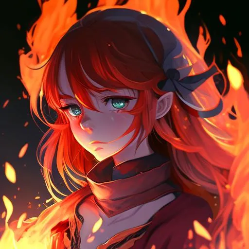 Profile picture in fire pfp