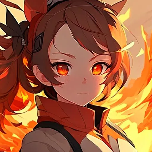 Profile picture in fire pfp