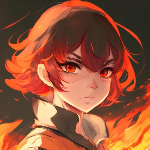 Profile picture in fire pfp