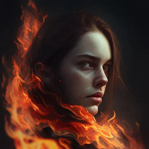 Profile picture in fire pfp