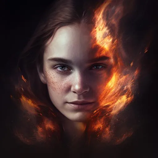 Profile picture in fire pfp