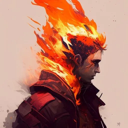 Profile picture in fire pfp