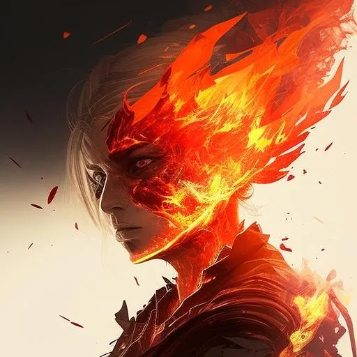 Profile picture in fire pfp