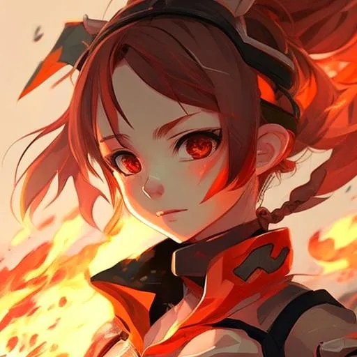 Profile picture in fire pfp