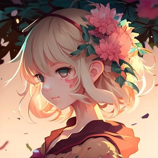 Profile picture in flower pfp