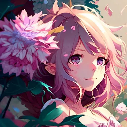 Profile picture in flower pfp