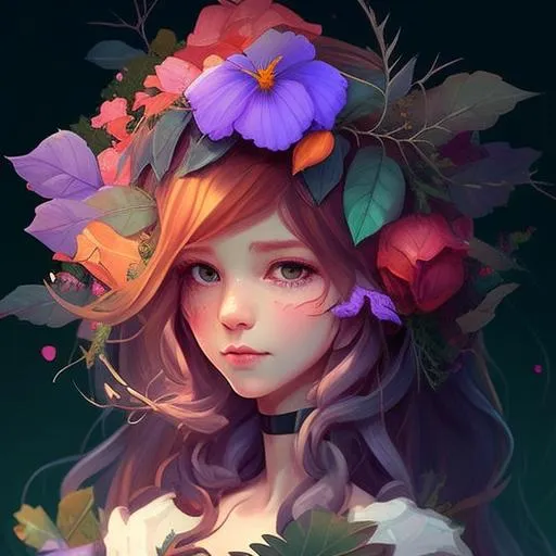 Profile picture in flower pfp