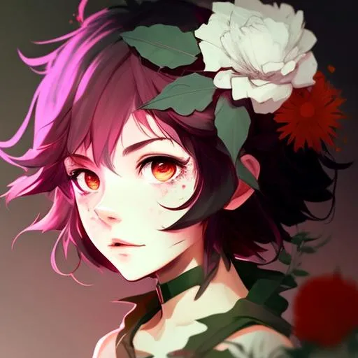 Profile picture in flower pfp