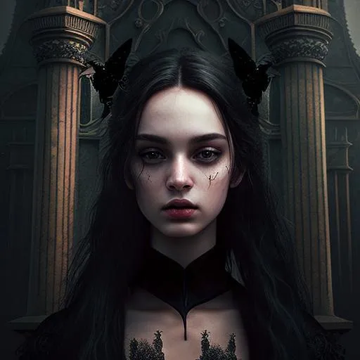 Profile picture in gothic pfp