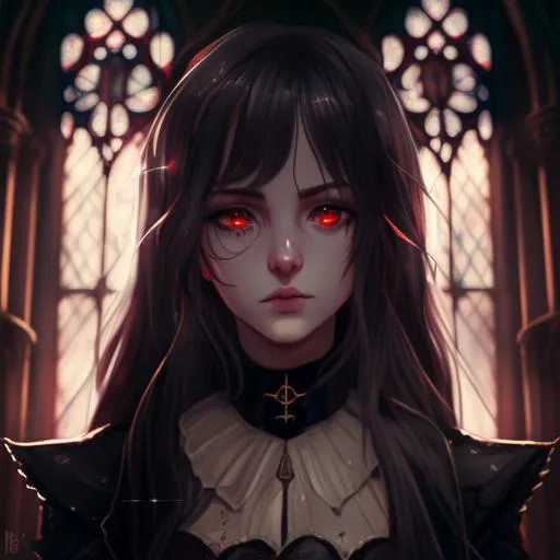 Profile picture in gothic pfp