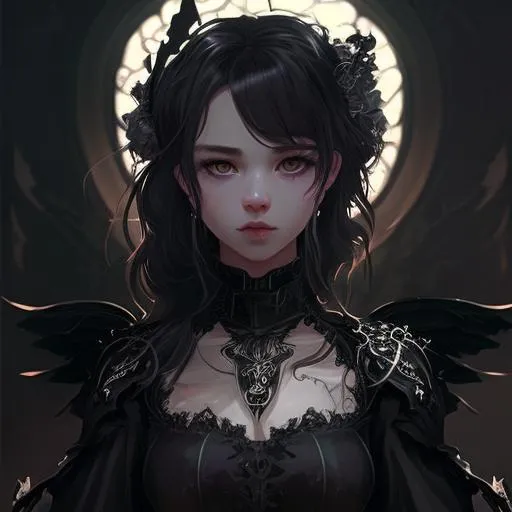 Profile picture in gothic pfp