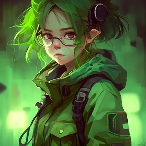 Profile picture in green pfp