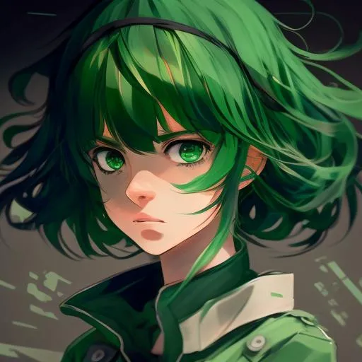 Profile picture in green pfp