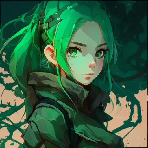 Profile picture in green pfp