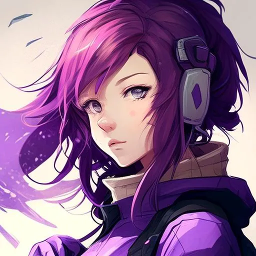 Profile picture in purple pfp