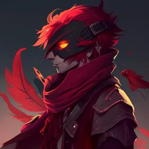 Profile picture in red pfp